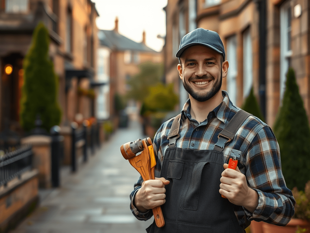 Genadepro man holding the tools