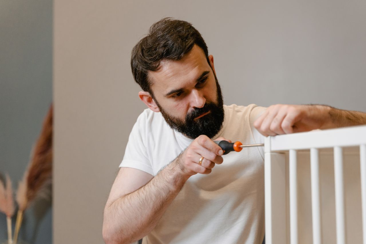 Trusted handyman Glasgow completing furniture assembly job booked through GenadePro