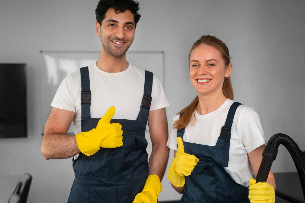 Verified cleaner at work